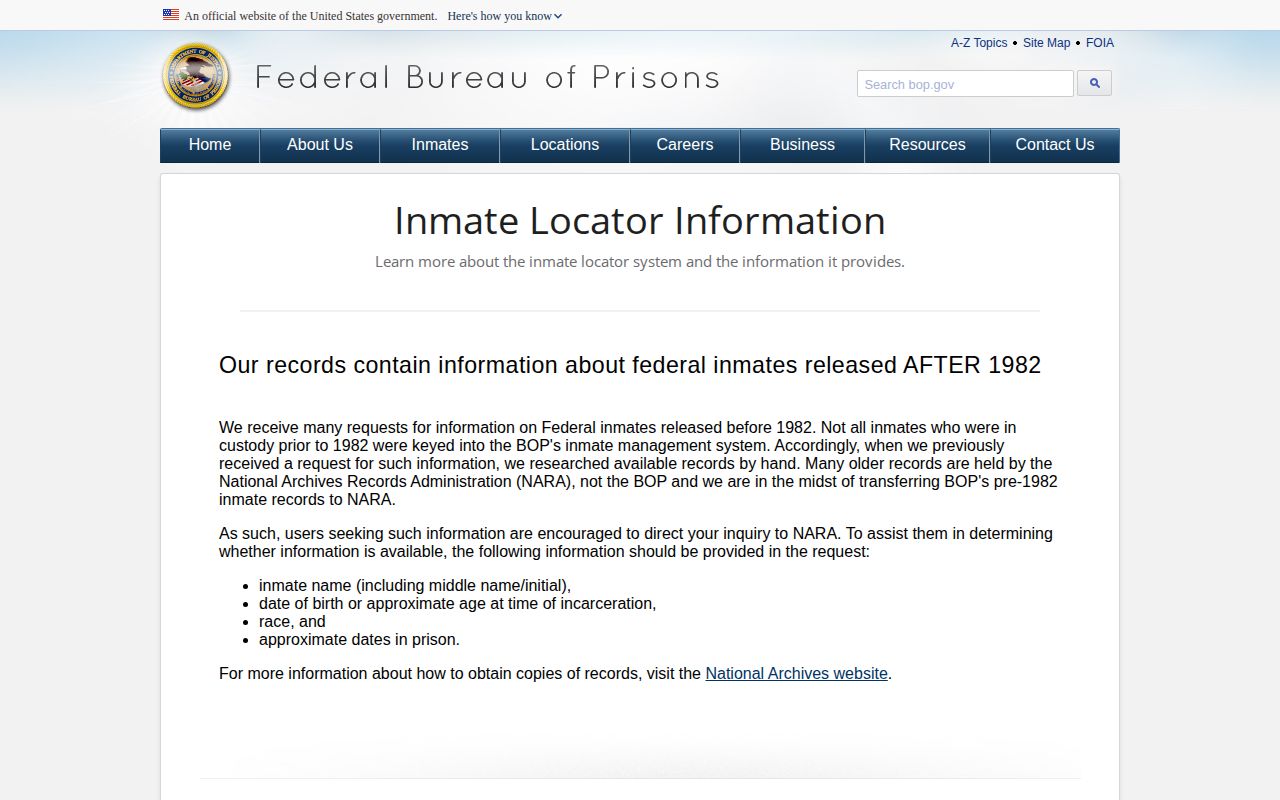 Federal custody release field guide for a Knox County federal placement