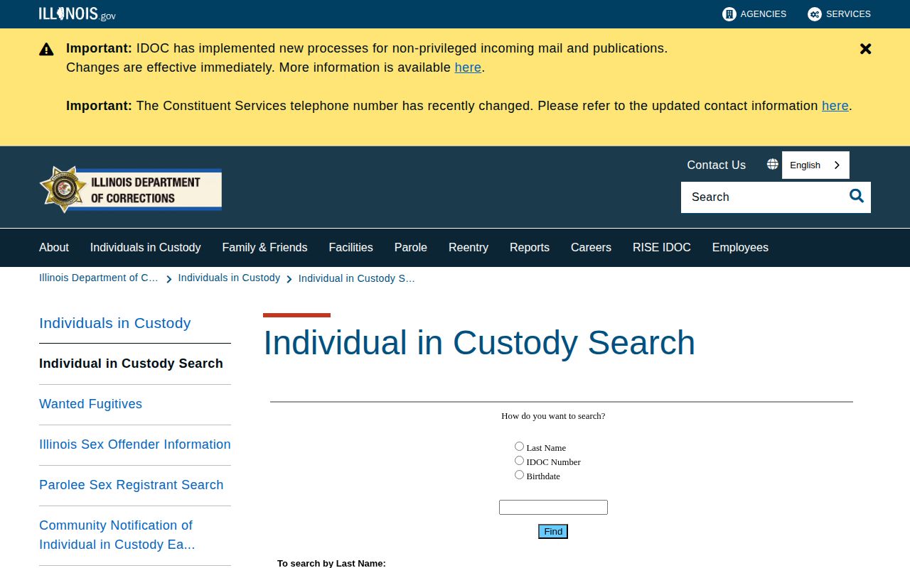 IDOC search for Knox County released inmates